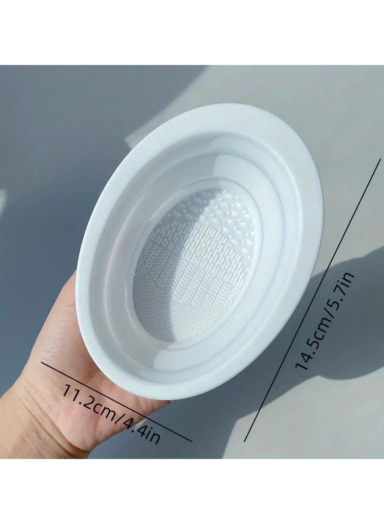 أوريتي محمولة سيليكون ماكياج فرشاة تنظيف حصيرة سهلة التنظيف ومريحة للاستخدام-الأرجواني - Image 3