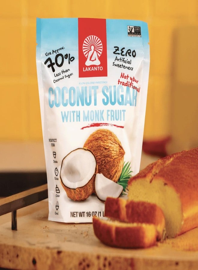 Lakanto Coconut Sugar with Monk Fruit Sweetener - Reduced Sugar for Coffee, Tea, Oatmeal, Cooking, Baking, Sauce, Desserts, Drinks, Smoothies, Protein Shakes, Marinade, Glaze (1 lb) - Image 5