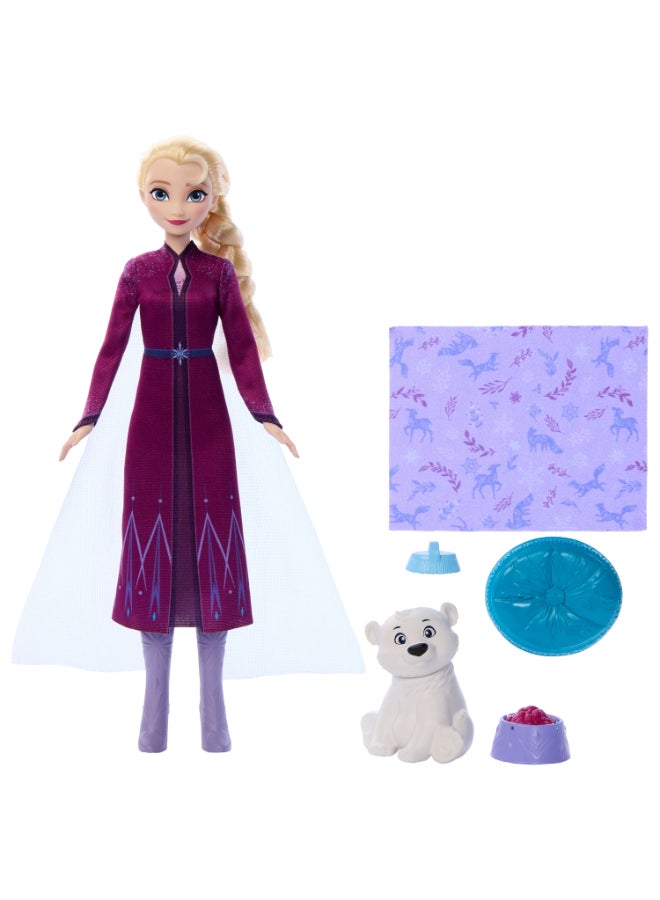 Disney Princess Frozen Fashion Dolls Elsa &Baby Bear - Image 5