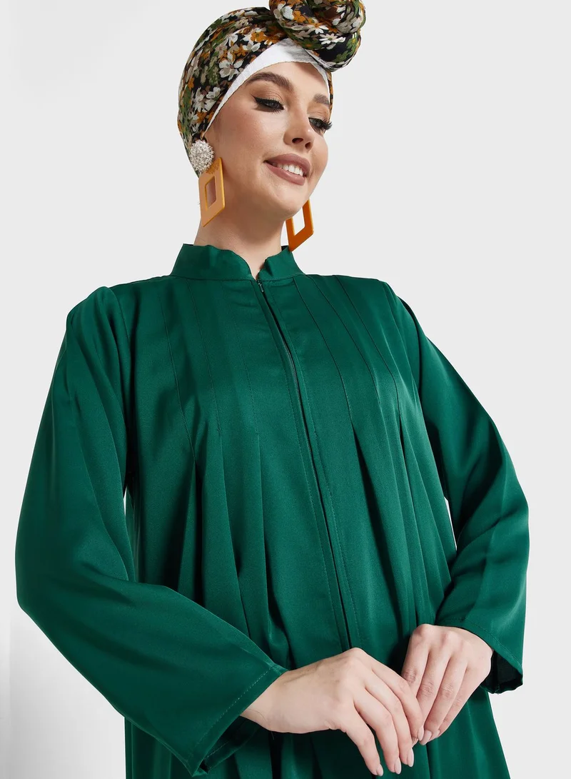Khizana Zipper Front Abaya