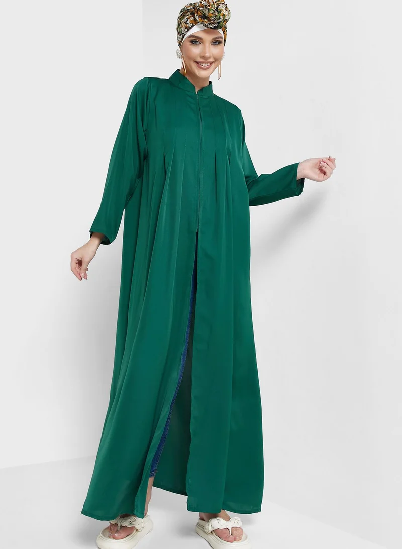 Khizana Zipper Front Abaya