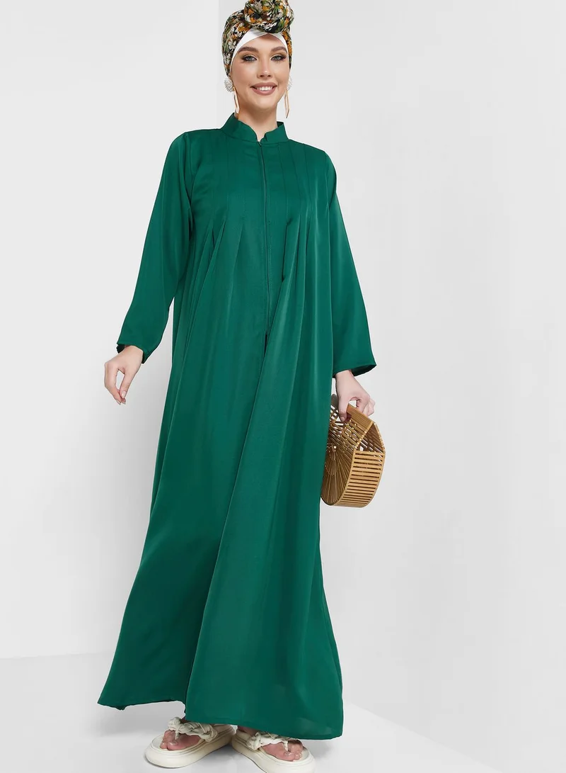 Khizana Zipper Front Abaya