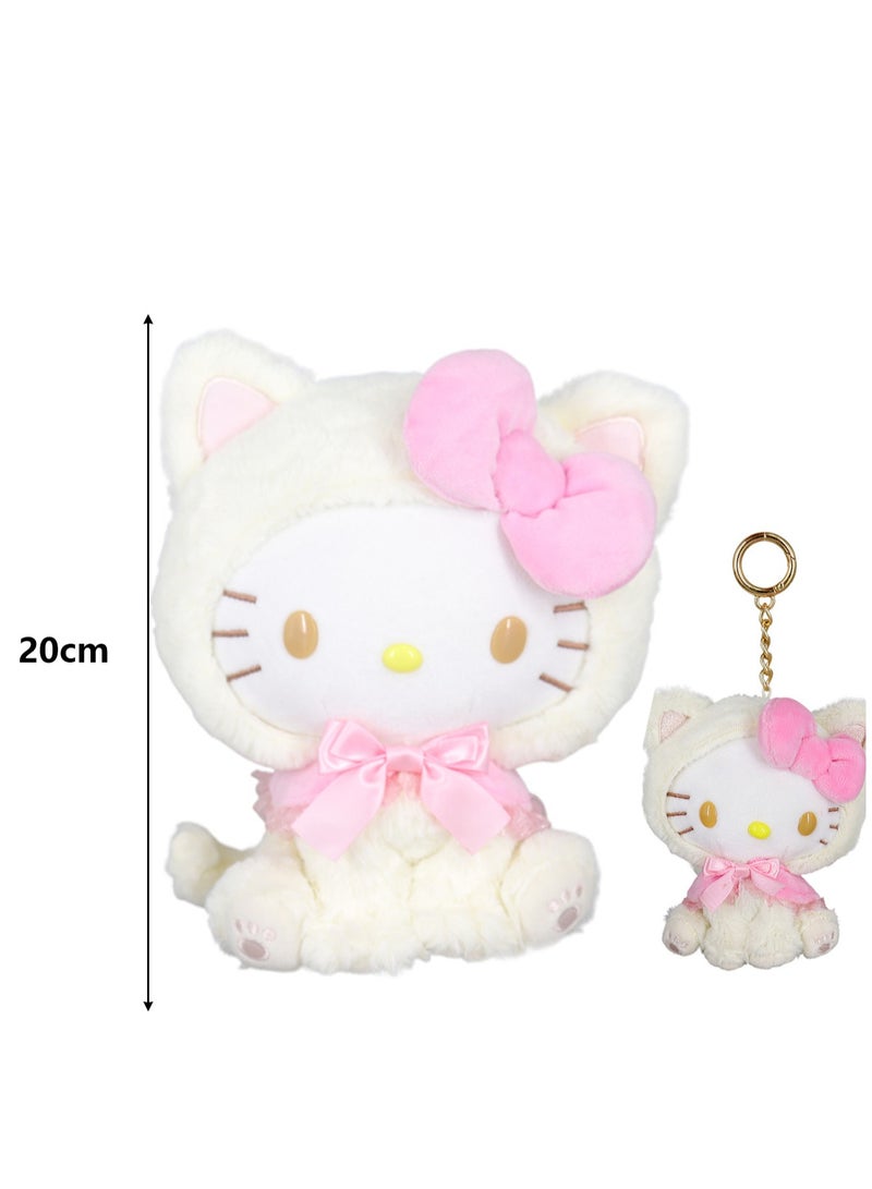 (KT Cat) Two-piece doll + pendant accessories cute plush doll toy  - Image 2