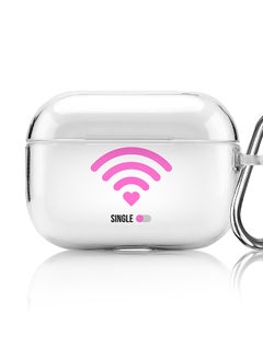 Classic Clear printed Case for Apple AirPods Pro 2nd Generation Thin Transparent Cover [Designed for Apple AirPods Pro 2nd Generation] - Wifi Single Girl