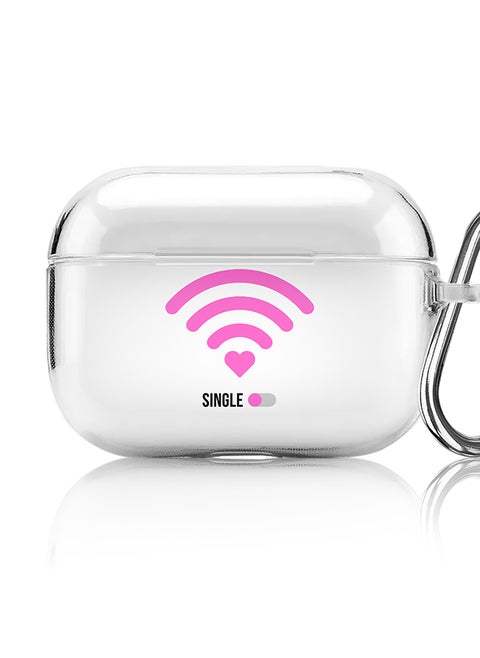 Classic Clear printed Case for Apple AirPods Pro 2nd Generation Thin Transparent Cover [Designed for Apple AirPods Pro 2nd Generation] - Wifi Single Girl