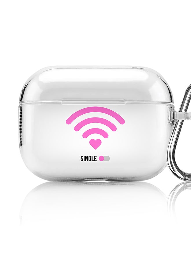 Stylizedd - Classic Clear printed Case for Apple AirPods Pro 2nd Generation Thin Transparent Cover [Designed for Apple AirPods Pro 2nd Generation] - Wifi Single Girl - Image 1