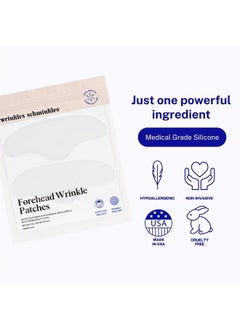 WRINKLES SCHMINKLES Forehead Wrinkle Patches, 2-Pack, Reusable Hypoallergenic Silicone Smoothing Pads for Reducing Frown Lines & Face Lift Overnight  - Image 4