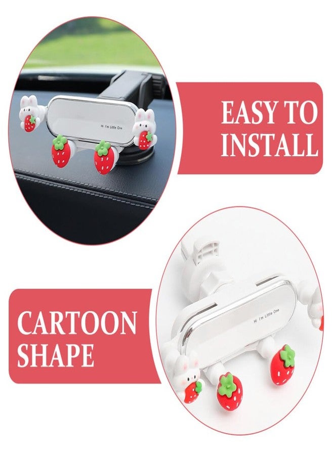 DIYEAH Cute Phone Mount for Car, Cute Zodiac Rabbit Car Phone Holder, Bunny Mount Air Vent Mobile Support for All Cell - Image 5