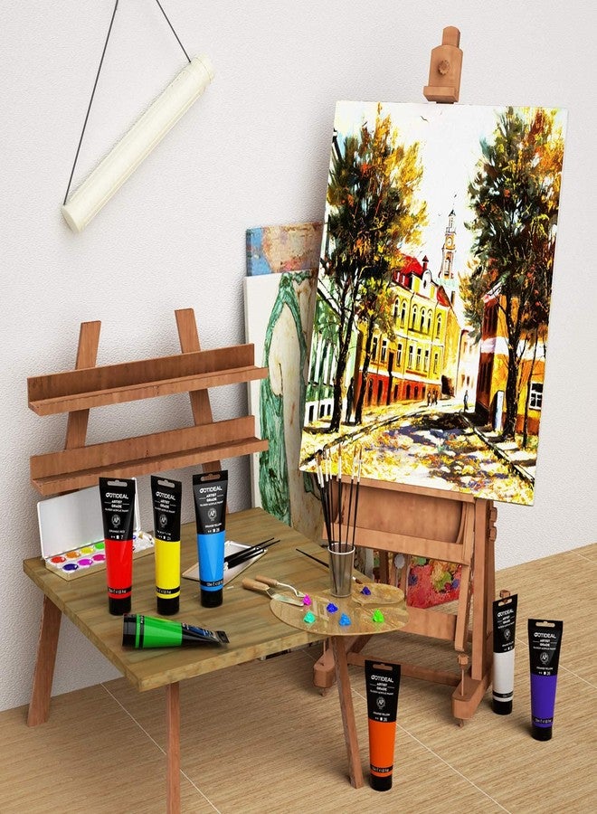 GOTIDEAL Metallic Acrylic Paint Pearl White Tubes(120ml, 4.1 oz) Non Toxic Non Fading,Rich Pigments for Painters, Adults & Kids, Ideal for Canvas Wood Clay Fabric Ceramic Craft Supplies (Pearl White) - Image 4