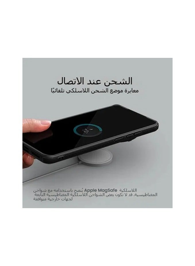 general Case for Vivo X200 Pro, Camera Lens Privacy Protection Folding Kickstand Holder, TPU Bumper PC Back Cover Compatible with MagSafe Corners Shockproof - Image 4