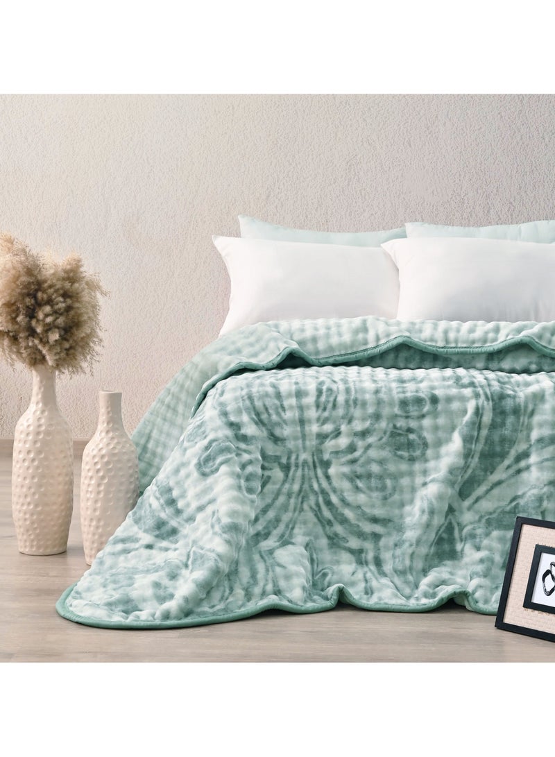 Morano My Touch Weighted Blanket - Soft Fleece Blanket for Winter, 220 x 240 cm, 2-Ply, 4kg, 100% Polyester Cozy Blanket for Comfort and Warmth - Image 1