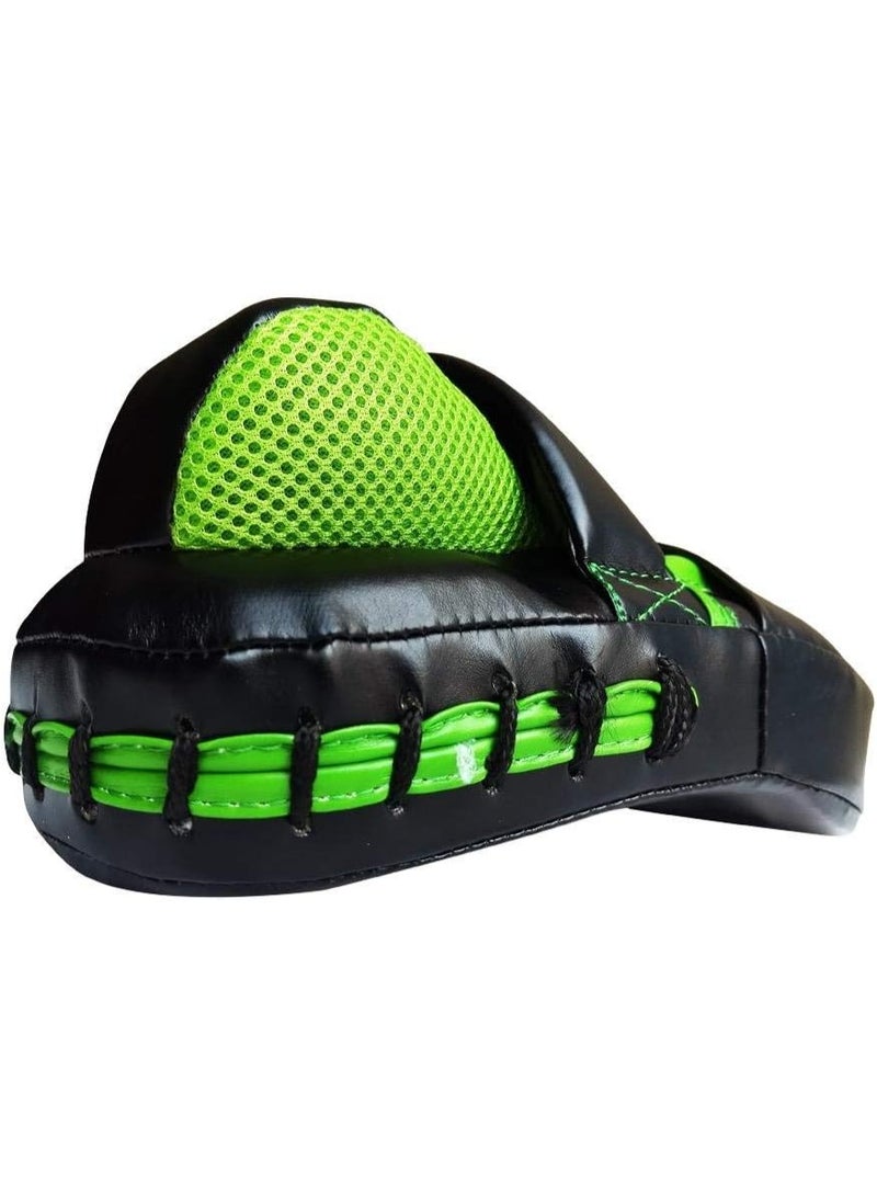 MDBuddy MD Body Hook & Loop Boxing Gloves - Black & Green - Image 2