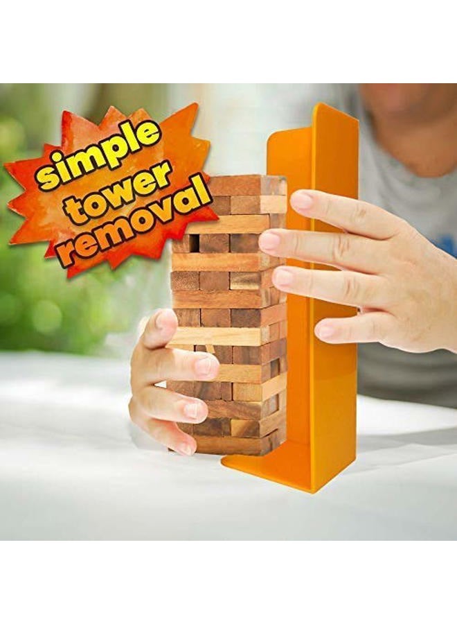 Hogar Wood Block Tower Stacking Tray Game Accessory Ages 6 to Adult - Compatible with Tipsy Tower, Lewo, WE Games and More - Image 3