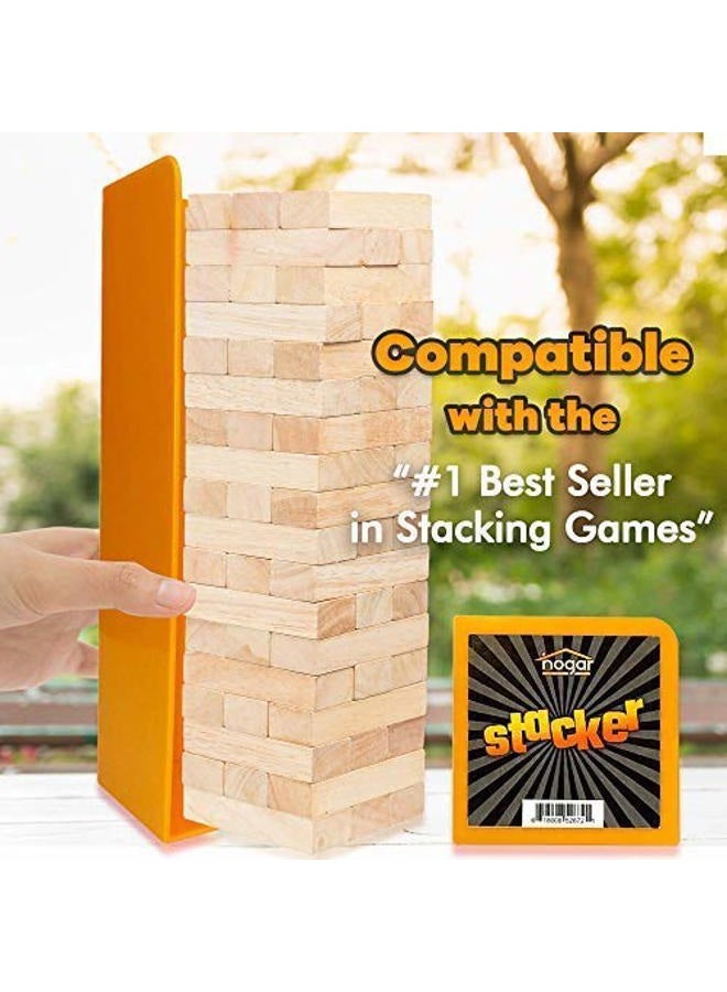 Hogar Wood Block Tower Stacking Tray Game Accessory Ages 6 to Adult - Compatible with Tipsy Tower, Lewo, WE Games and More - Image 5
