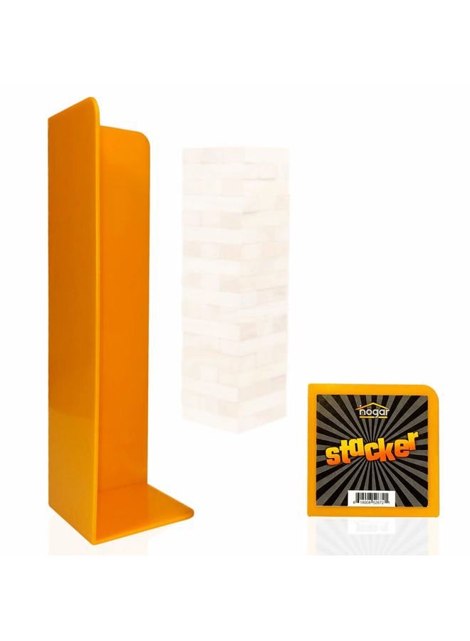 Hogar Wood Block Tower Stacking Tray Game Accessory Ages 6 to Adult - Compatible with Tipsy Tower, Lewo, WE Games and More - Image 1