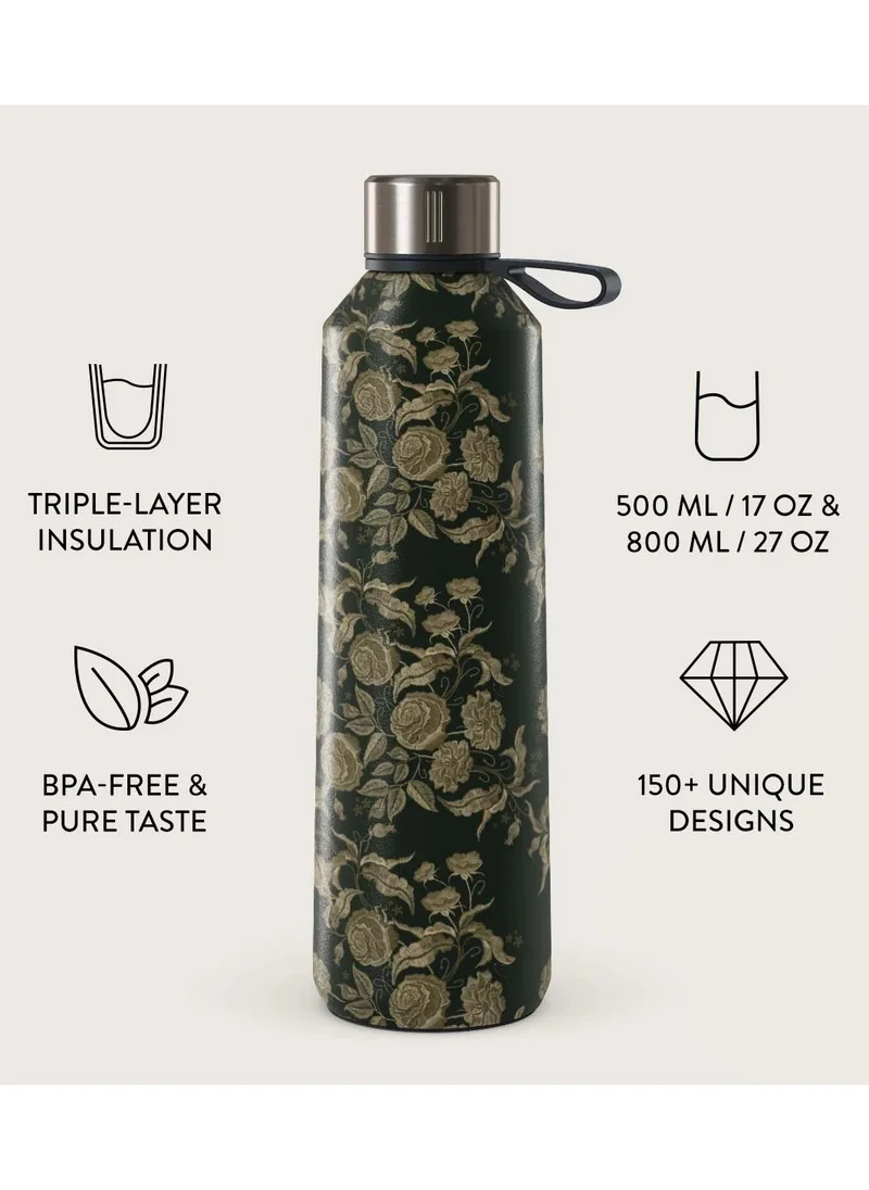 BURGA Insulated Water Bottle (17oz) Stylish Stainless Steel Water Bottles Durable Metal Water Bottle Stays Hot or Cold Anti-Slip, Leak-Proof Reusable Water Bottle-Destiny - Water Bottle