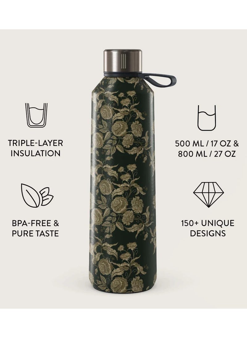 BURGA Insulated Water Bottle (17oz) Stylish Stainless Steel Water Bottles Durable Metal Water Bottle Stays Hot or Cold Anti-Slip, Leak-Proof Reusable Water Bottle-Destiny - Water Bottle - Image 2