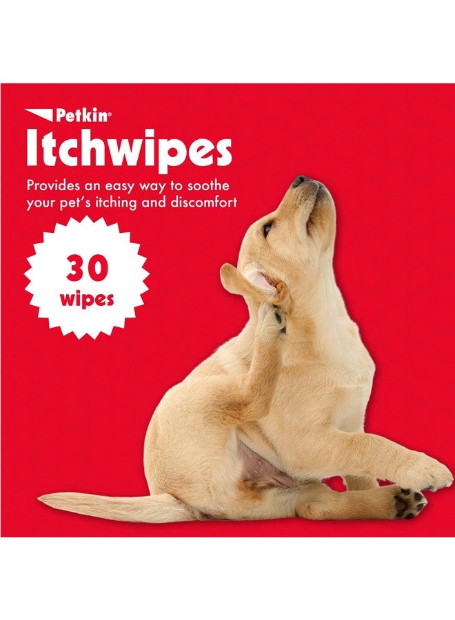 بيتكين مناديل مضادة للحكة للكلاب والقطط - تهدئ البقع الساخنة وتهيجات الجلد والخدش - طعم مرير يمنع اللعق والمضغ - مريحة للغاية ومثالية للمنزل أو السفر - 30 منديل - Image 2