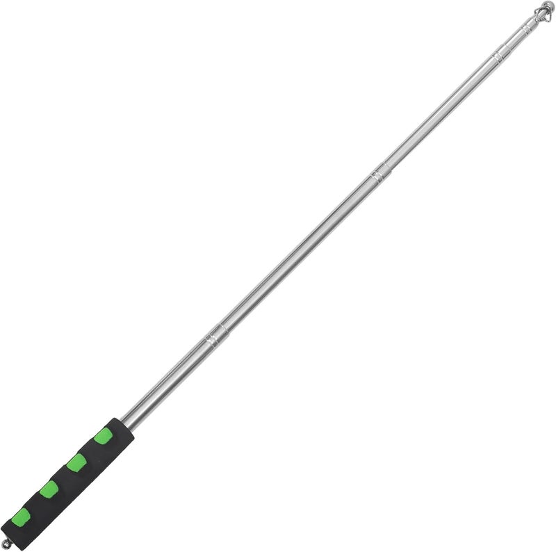 SUPVOX Telescopic Stainless Steel Stick 1.6m Extendable Guide Flagpole with Multifunction Sponge Handle for Teaching and Conference Use - Image 1
