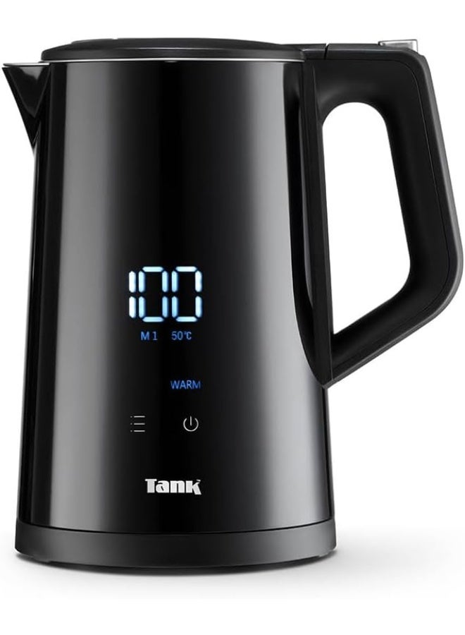 TANK Safe Touch Smart Kettle, 1.7L Capacity, 1850 Watts, Black, Y6261SE - Image 1