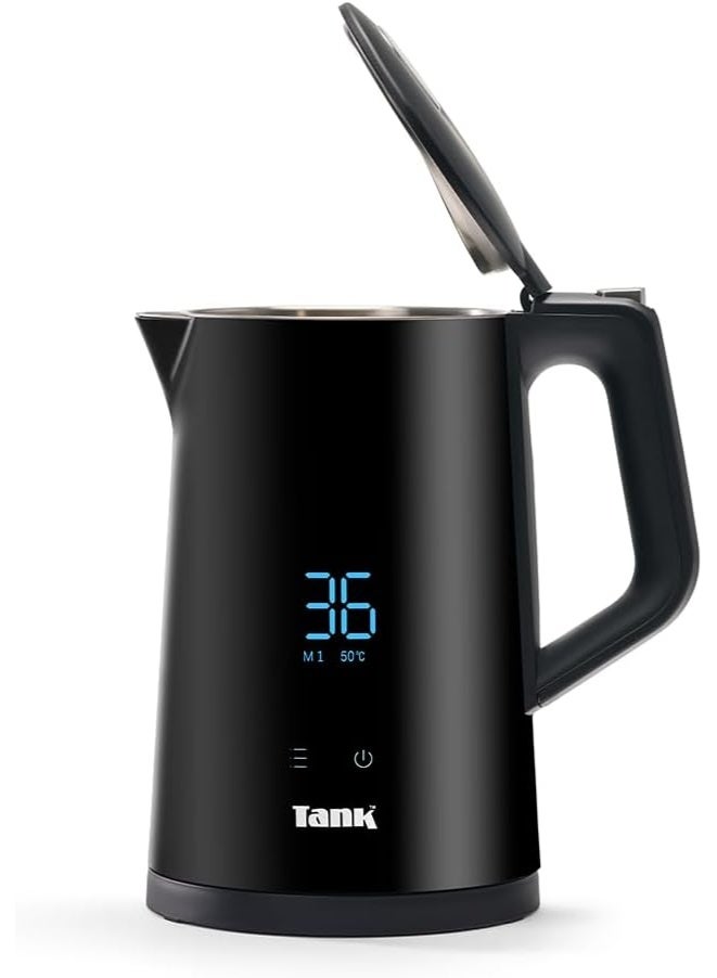 TANK Safe Touch Smart Kettle, 1.7L Capacity, 1850 Watts, Black, Y6261SE - Image 3