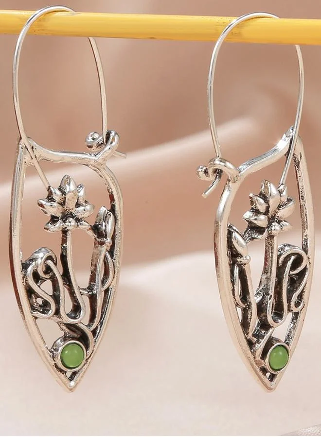 Styli Vintage Floral Design Earrings