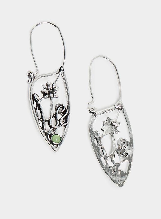 Styli Vintage Floral Design Earrings  - Image 2