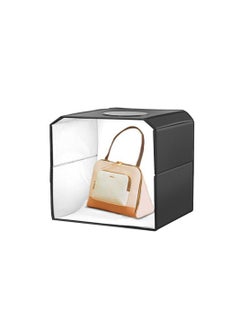 COOLBABY Photo Light Box 16inch for Product Photography Quick Install Professional Photo Boxes with Lights Three Color Dimmable Photo Booth Studio with 12 Color Background