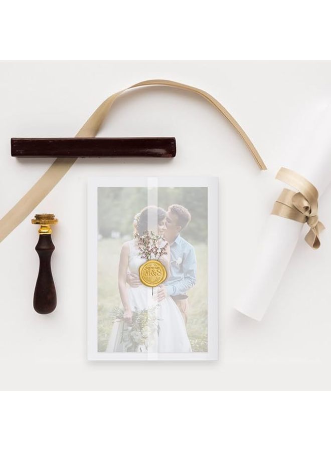 RW Transparent Sulfate Paper Envelope Wedding Invitation Card Wedding Invitation Card Thank You Card Logo Can Be Added - Image 2