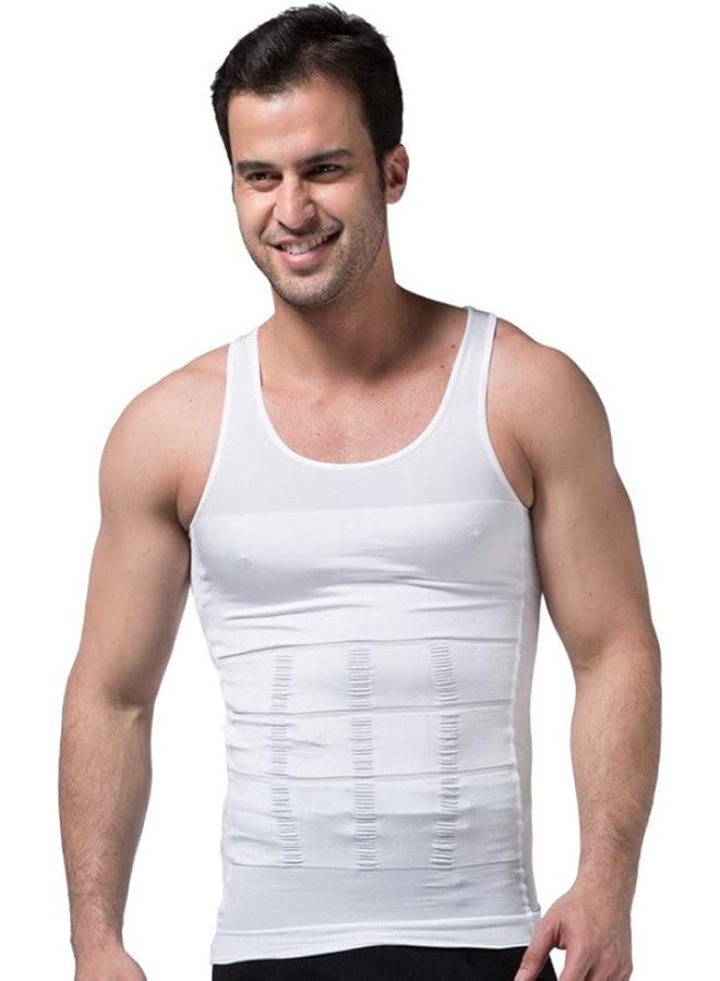 Men'S Slimming Body Shapewear Corset Vest Shirt Compression Abdomen Tummy Belly Control Slim Waist Cincher Underwear Dropship (Color : Black Size : M) - Image 2