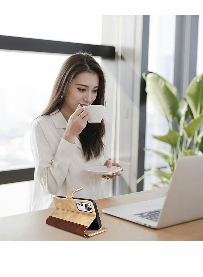 GROIC Phone Case for Xiaomi 12 Pro/12S PRO Case 6.73 Inches ,Flip Protective Cover Magnetic Stand Function Leather Phone Wallet Case for Xiaomi Mi 12 Pro/12S PRO - Image 5