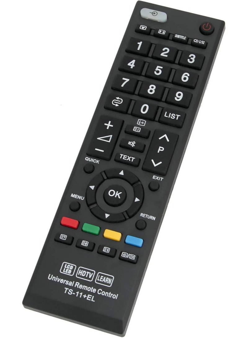 ELTRAZONE Universal Replacement Remote Control TS-11+EL Fits Most Toshiba LCD LED HDTV TVs LEARN with battery - Image 3