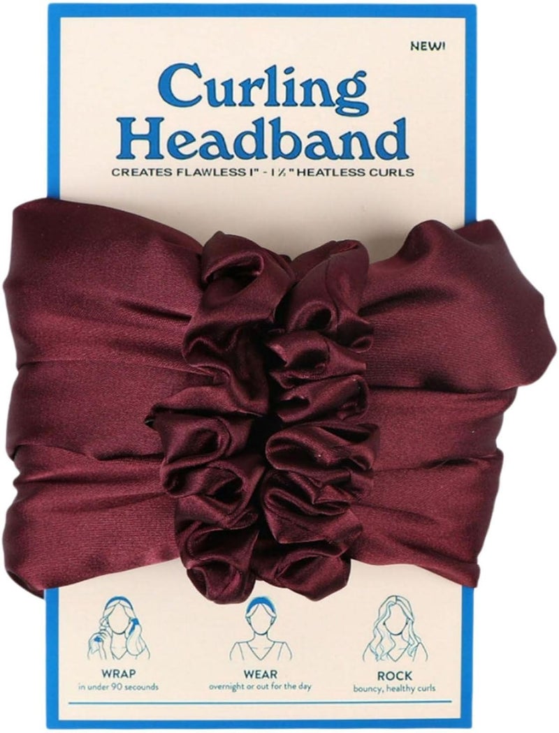 كلاراكو أداة تجعيد شعر مريحة بدون حرارة للنساء والفتيات، طوق رأس يمكنكِ صنعه بنفسكِ، شريط تجعيد، أدوات لف الشعر الطويلة طوال الليل، بكرات تجعيد الشعر بدون حرارة (بني محمر) - Image 1