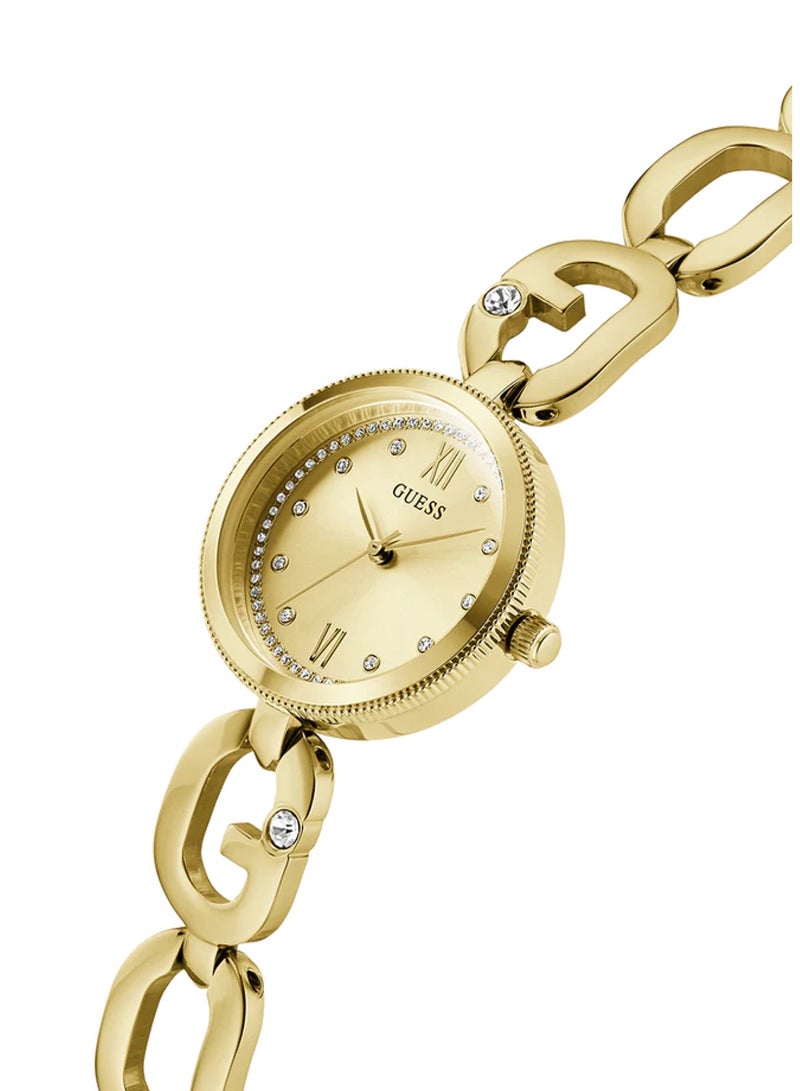 GUESS Women's Analog Gold Stainless Steel Watch GW0759L2 - Image 2