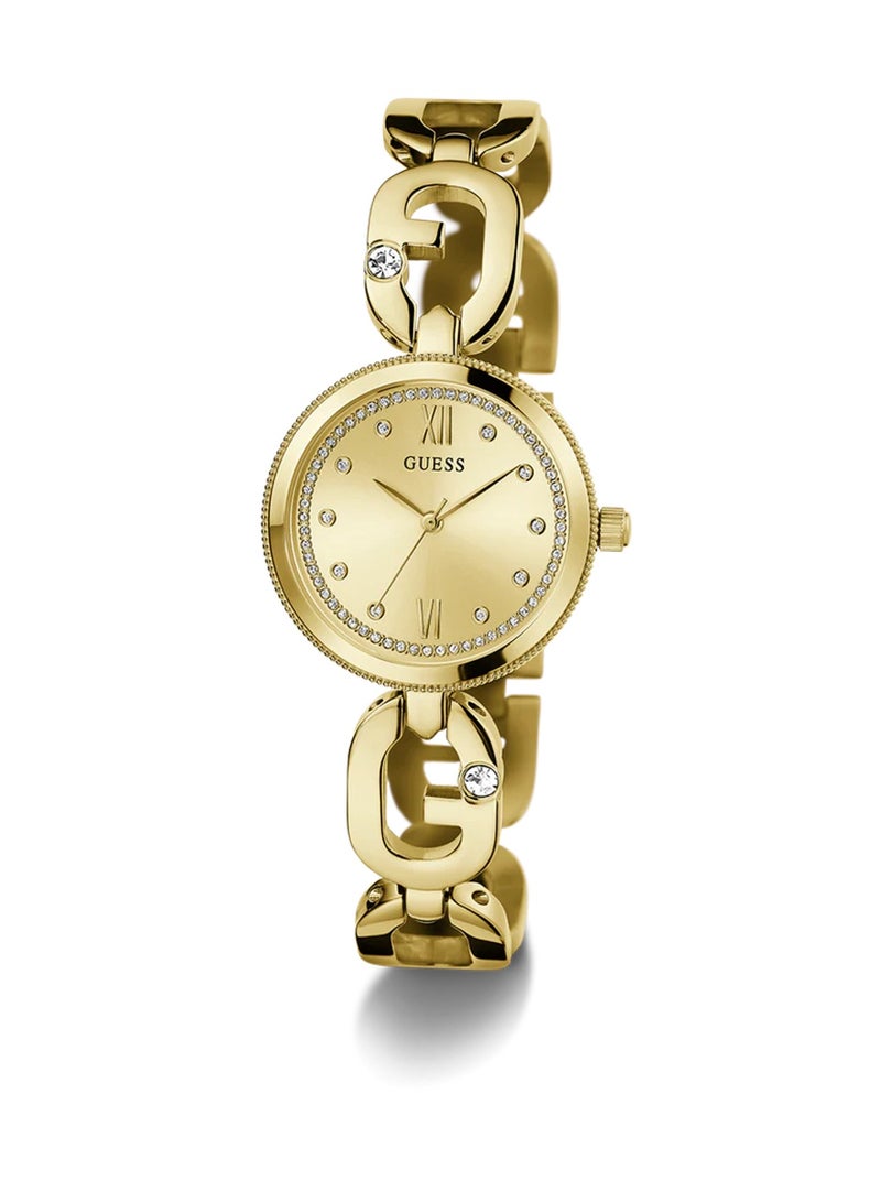 GUESS Women's Analog Gold Stainless Steel Watch GW0759L2 - Image 4