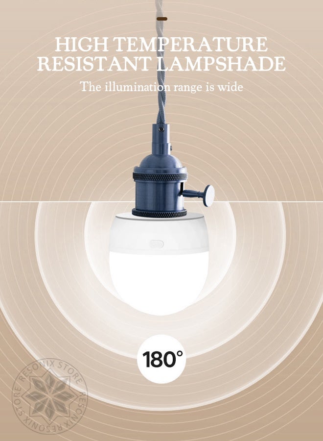 RESONIX 2PCS USB Rechargeable E26 Bulbs – Dimmable LED Light Bulbs with Remote Control, 15 Color Temperatures, Timing Function, Magnetic Detachable for Wall Sconce & Lamp - Image 3