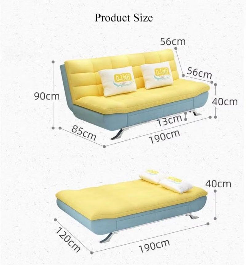 Cozy Homes Modern Convertible Sofa Bed with Storage - Image 2