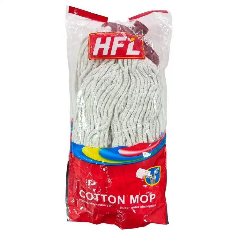 HFL Super Water Absorption Cotton Mop Head Refill Effective Cleaning Mop- Maroon - Image 1