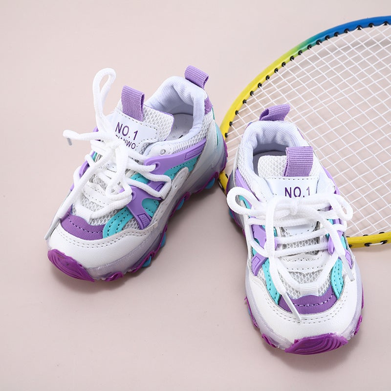 Mesh Sneakers Lightweight Flexible Sole Walking Shoes For Kids Indoor And Outdoor Activities - Image 4