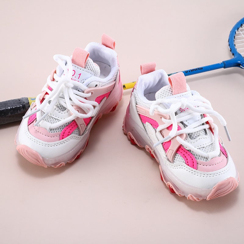 Mesh Sneakers Lightweight Flexible Sole Walking Shoes For Kids Indoor And Outdoor Activities - Image 3