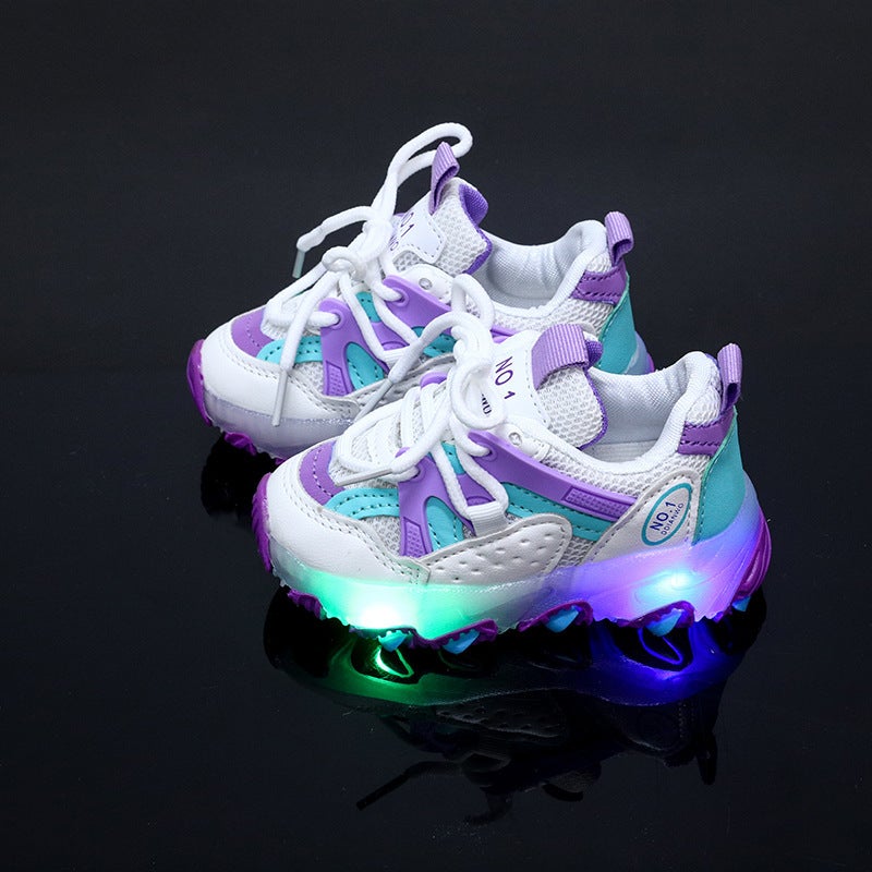 Mesh Sneakers Lightweight Flexible Sole Walking Shoes For Kids Indoor And Outdoor Activities - Image 1