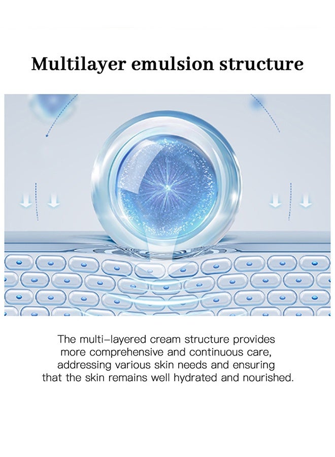 ليكرين 345 كريم الإغاثة ، كريم الإصلاح المكثف 345 ، كريم حاجز مرطب مهدئ للوجه ، كريم للوجه ، كريم للوجه ، العناية بالبشرة للبشرة الجافة والحساسة - ترطيب دائم وإصلاح الحاجز 50 مل - Image 5