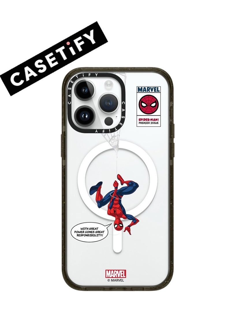 Casetify Apple iPhone 14 Pro Max Case,Inverted Spider-Man Magnetic Adsorption Phone Case - Semi transparent  - Image 1