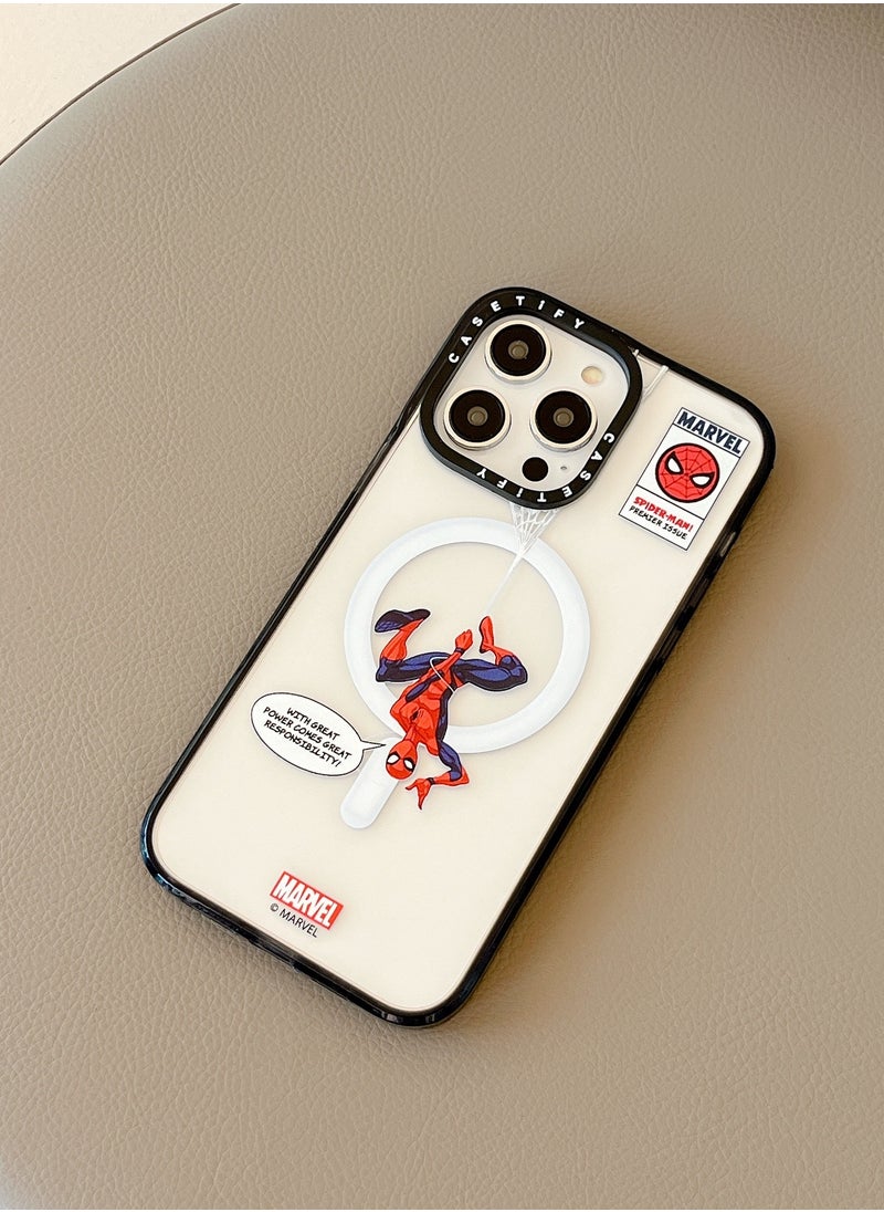 Casetify Apple iPhone 14 Pro Max Case,Inverted Spider-Man Magnetic Adsorption Phone Case - Semi transparent  - Image 2