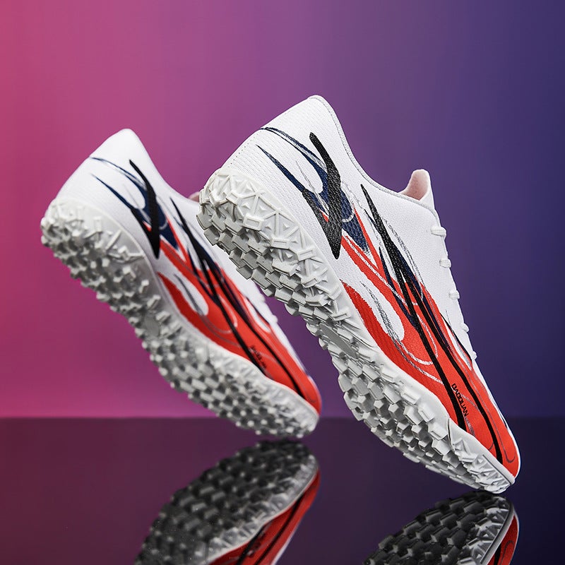 Plus Size 47 Football Shoes Men And Women Broken Spikes Adult Tf Boys And Children Primary School Students Training Shoes Leather Foot Lawn - Image 4