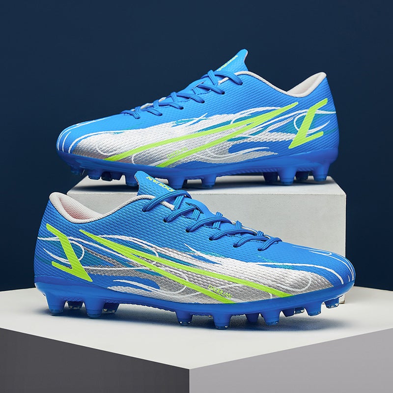 Plus Size 47 Football Shoes Men And Women Broken Spikes Adult Tf Boys And Children Primary School Students Training Shoes Leather Foot Lawn - Image 3