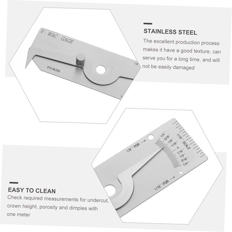 مقياس لحام الحشوة سمك عمق أداة فحص مقياس اللحام غلاية المنزل - Image 5