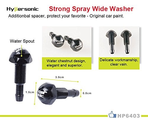 Hypersonic Universal Car Windshield Washer Sprayer 2Pcs Vehicle Nozzle - Image 5
