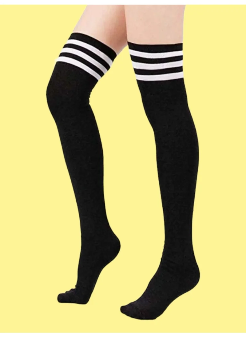 Tezzgelsin Cotton Over Knee Socks Set of 2
