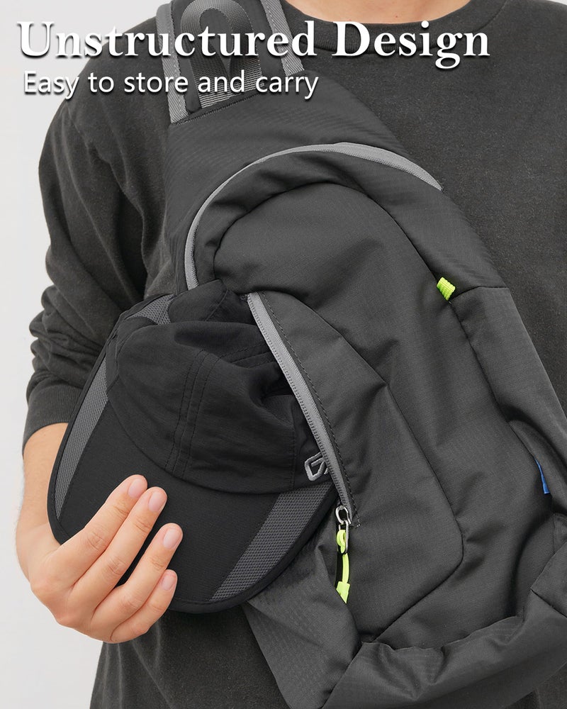 GADIEMKENSD Outdoor Running Hat Men's Cooling UPF50+ Womens Baseball Cap Sport Mesh Sun Hat Trucker Dad Hats Quick Dry Breathable Unstructured for Summer Camping Fishing Hiking Black M/L 7-7 1/2 - Image 4